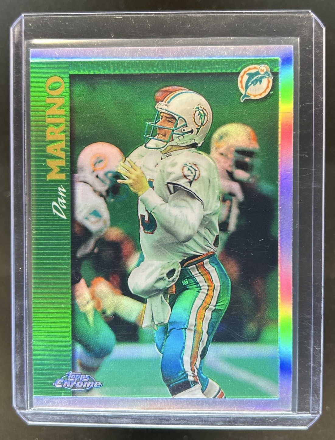 1997 Topps Chrome Dan Marino Refractor #129 Dolphins