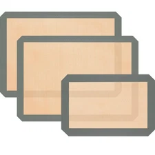 Silicone Baking Mat, 3 Pack Reusable Non-Stick, Food Safe Mats for Baking, Oven