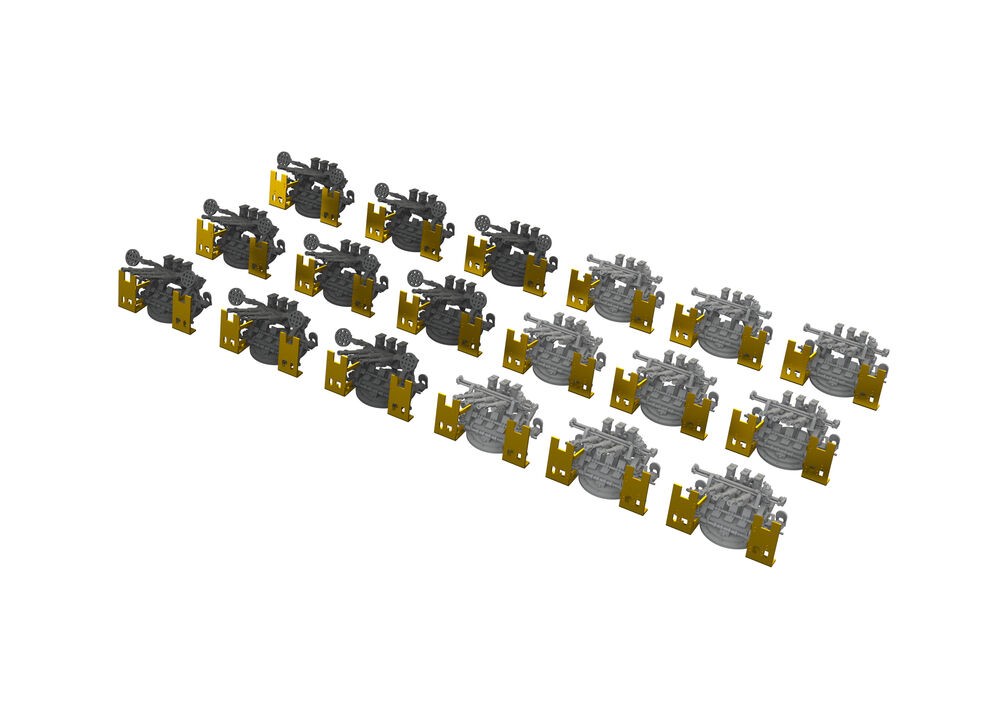 Eduard Accessories 653021 - 1:350 IJN Type 96 25Mm Aa Gun (Triple) Print - New