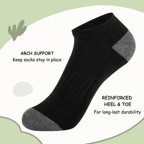 10 Pairs Boys Socks 4-6 6-8 8-10 Years Old Low Cut Ankle Athletic Socks For K... - Picture 4 of 7
