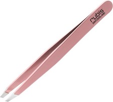 Classic Stainl Steel Slanted Tweezers for Precise Eyebrows and