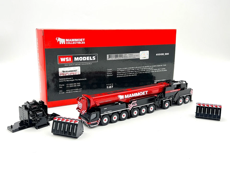 Modelos de camiones Liebherr LTM 1750-9.1 grúa "Mammoet" WSI escala 1:87 - Imagen 2 de 4