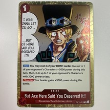 But Ace Here Said You Deserved It!! R Carrying On His Will OP13-019 One Piece