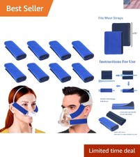 8 Pack of Machine Washable CPAP Headgear Strap Cushions - Soft Durable