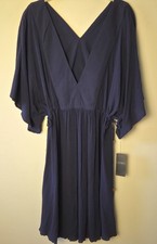 New Ralph Lauren Beach Club Solids Tunic Dress in Navy Blue Size M $115 Retail