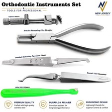 Orthodontic Instruments Kit Bracket & Braces Placing Removing Adjusting Pliers
