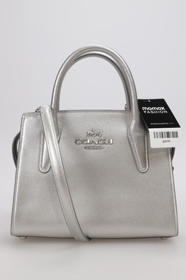 Coach Handtasche Damen Umhängetasche Bag Damentasche Leder Silber #gjqirsk