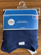 Circo Boys Thermal Long Underwear Set Top Bottom SIze XS 4/5 Navy Blue NEW