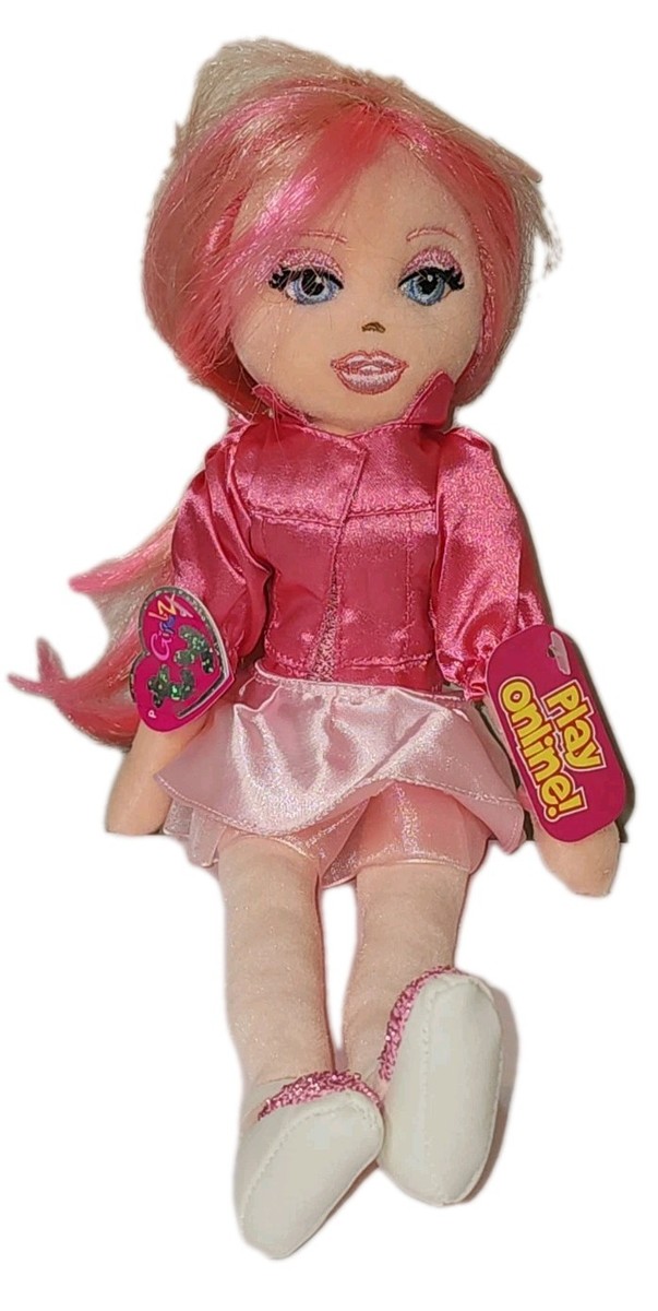 Ty Girlz Pretty Patti 14 Inch Plush Interactive Doll Pink