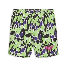 PUMA Melo Basketball Shorts X Toxic Mens Green Casual Athletic Bottoms 62288901