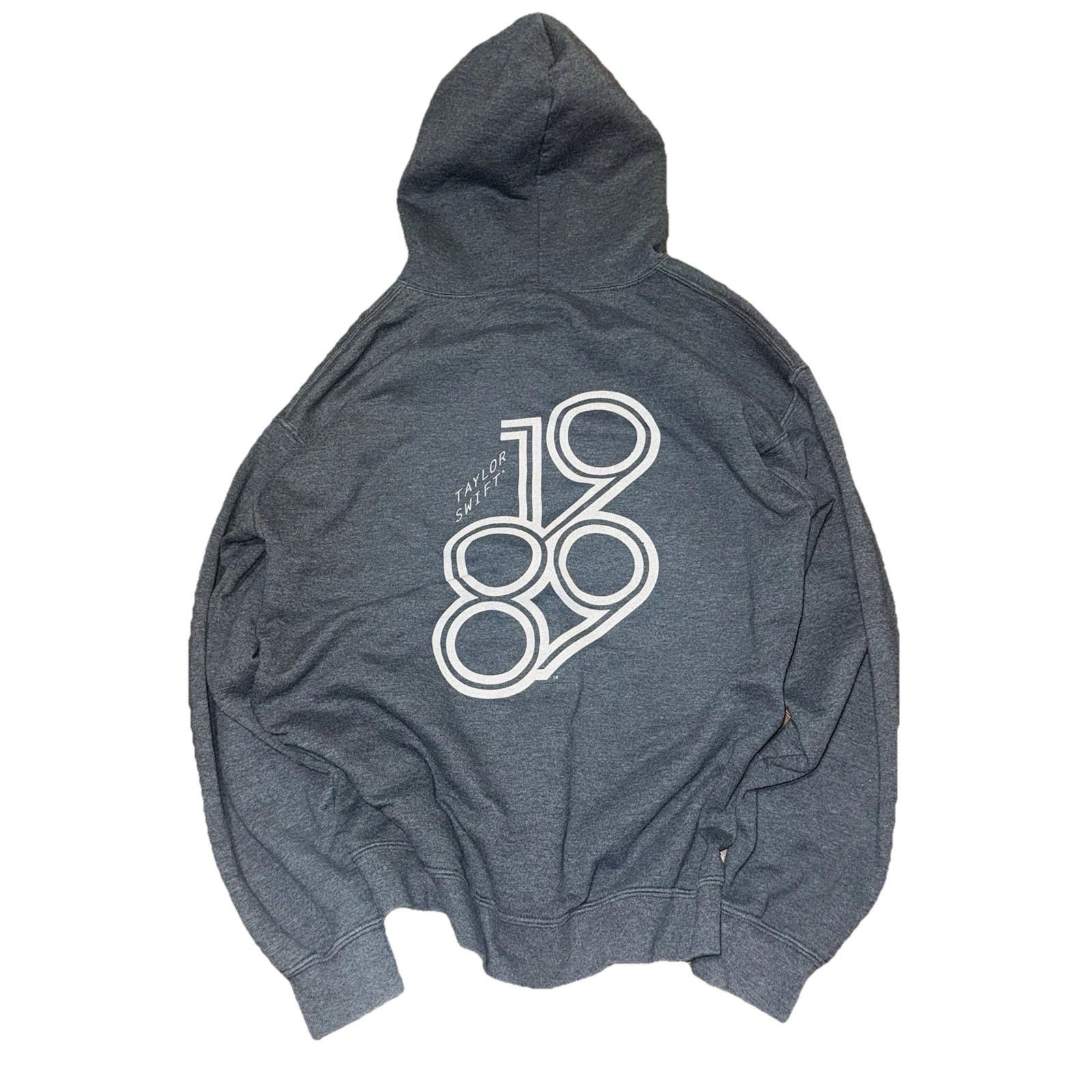 Rare! Taylor Swift 1989 Tour Full Zip Hoodie Merchandise Adult Size M Grey