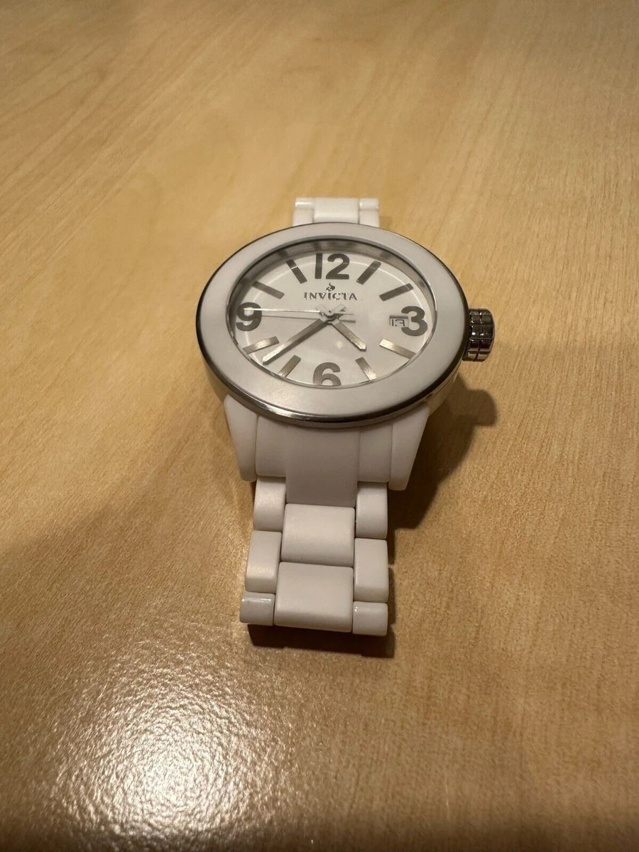Invicta Watch Ladies White Ceramic 40mm Water Resistant Swiss Movement Small Amazon.com: Invicta Women main image 4