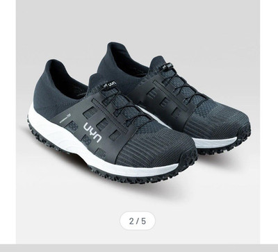 UYN Men's Gray/ Low Top Athletic Sneakers, Rubber Outsole waterproof