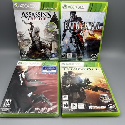 Hitman: Absolution, Assassins Creed III, Battlefield 4, Titanfall - Xbox 360 Lot