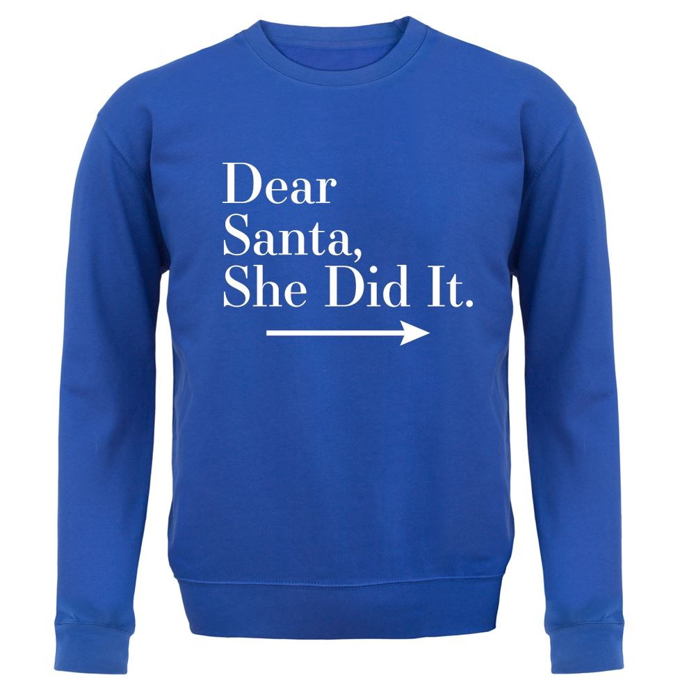 Liebe Santa,She Hat Es – Kinder Kapuzenpulli / Pullover – Weihnachten Geheim