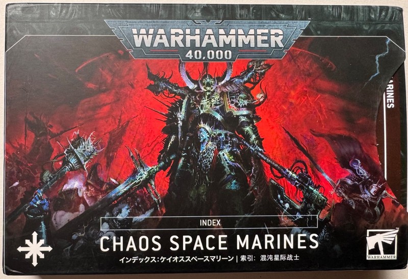 Games Workshop Warhammer 40K Index Chaos Space Marines Datacards Cards T20