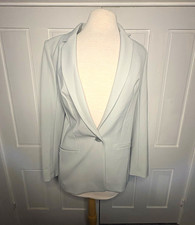 Express Gray Solid Blazer Women  s Size S