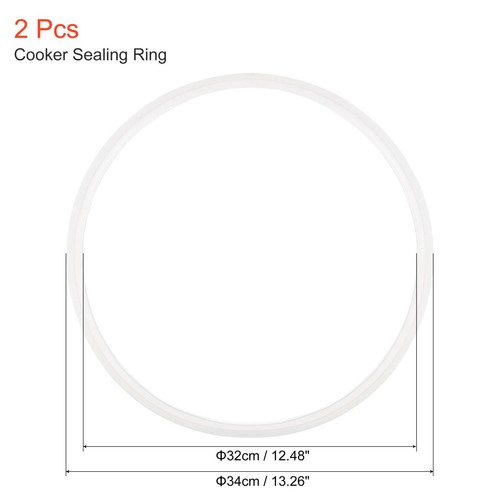 Anillo de Sellado, Accesorios de Junta de Silicona para Cocina 32x34cm (IDxOD) 2 Piezas - Imagen 2 de 5