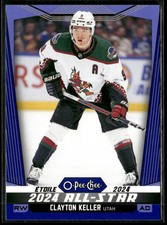2024-25 O-Pee-Chee #507 Clayton Keller Utah Hockey Club Blue Border Hockey Card