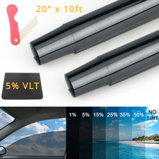 20 X 10ft Uncut Roll Window Tint Film Vlt 5 Uv Block For Car Home Office Glass 20 X 10ft Uncut Roll Window Tint Film Vlt 5 Uv Block For Car Home Office Glass