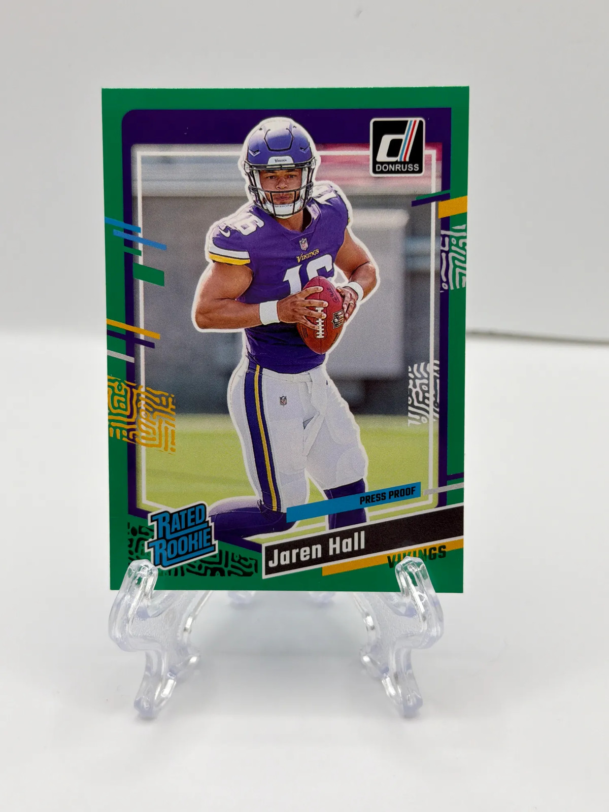 2023 Panini Donruss Jaren Hall #367 Green Press Proof