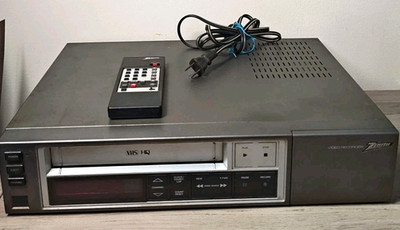 Vintage Zenith VRD100 VCR VHS HQ Video Recorder Player W/ Remote As Is