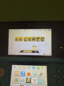 Nintendo 3DS Handheld Game Console Aqua Blue CTR-001 Tested