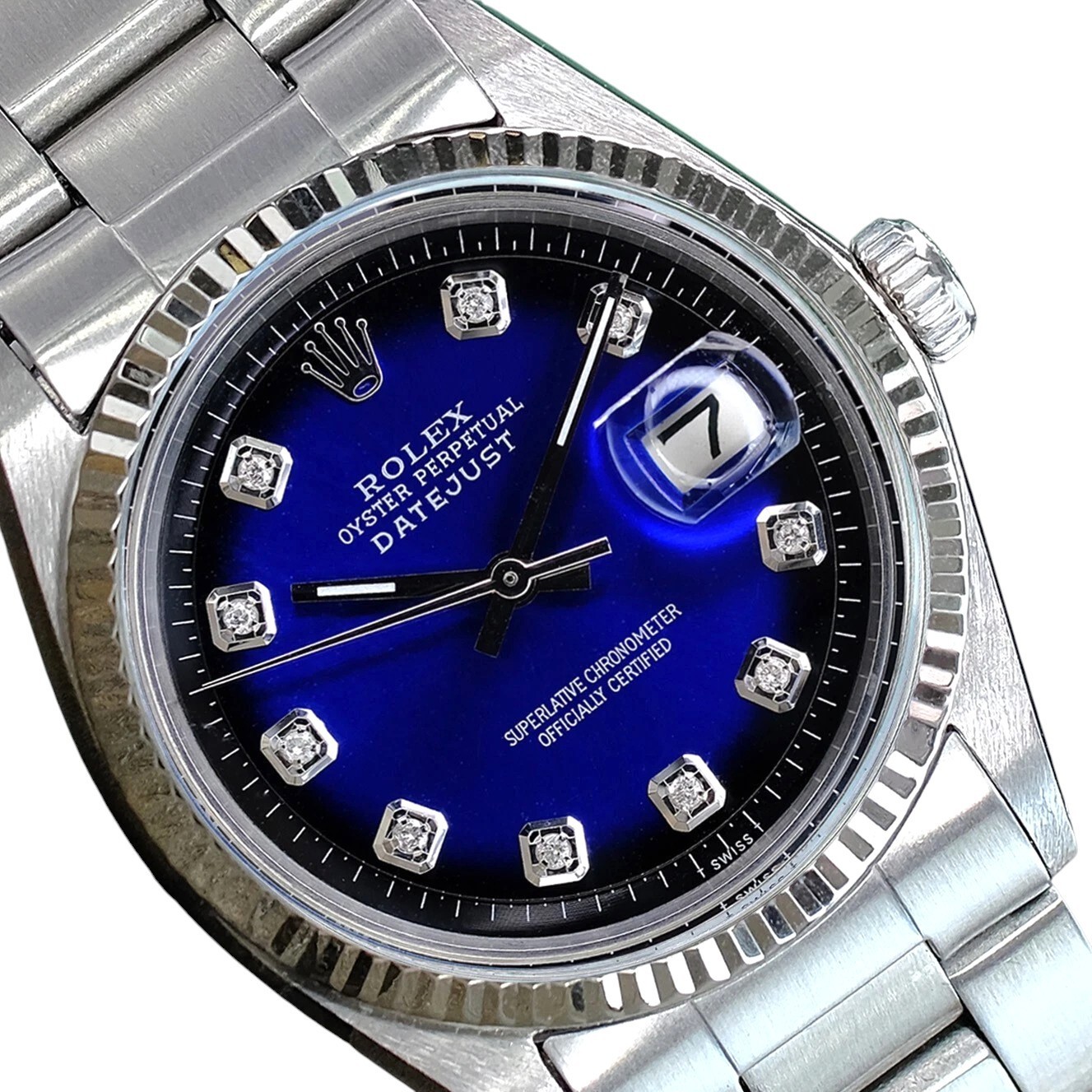 Rolex Datejust 1601 Gold Steel Blue