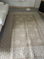 Birdie and Fortescue Cucito Stitched Jute Rug 240 X 170 cm