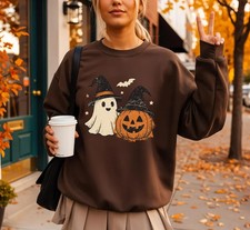 Spooky Ghost Halloween Sweatshirt