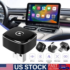 USB Auto Wireless CarPlay Adapter For Apple Android Wireless Dongle Plug ＆Play