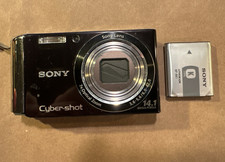 Sony Cyber-Shot DSC-W370 14.1MP 7x Zoom Digital Camera w/ Battery - READ