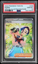 2024 Pokemon Twilight Masquerade Perrin #220 PSA 10 Special Illustration Rare