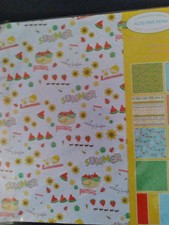 SUNNY DAYS COLLECTION OF 12"X12" SCRAPBOOK PAGES
