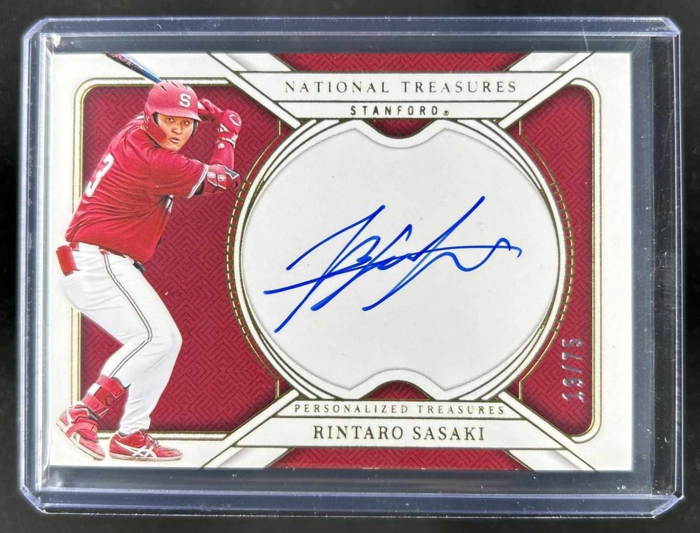 2025 Panini National Treasures Rintaro Sasaki Personalized Auto Autograph #/75