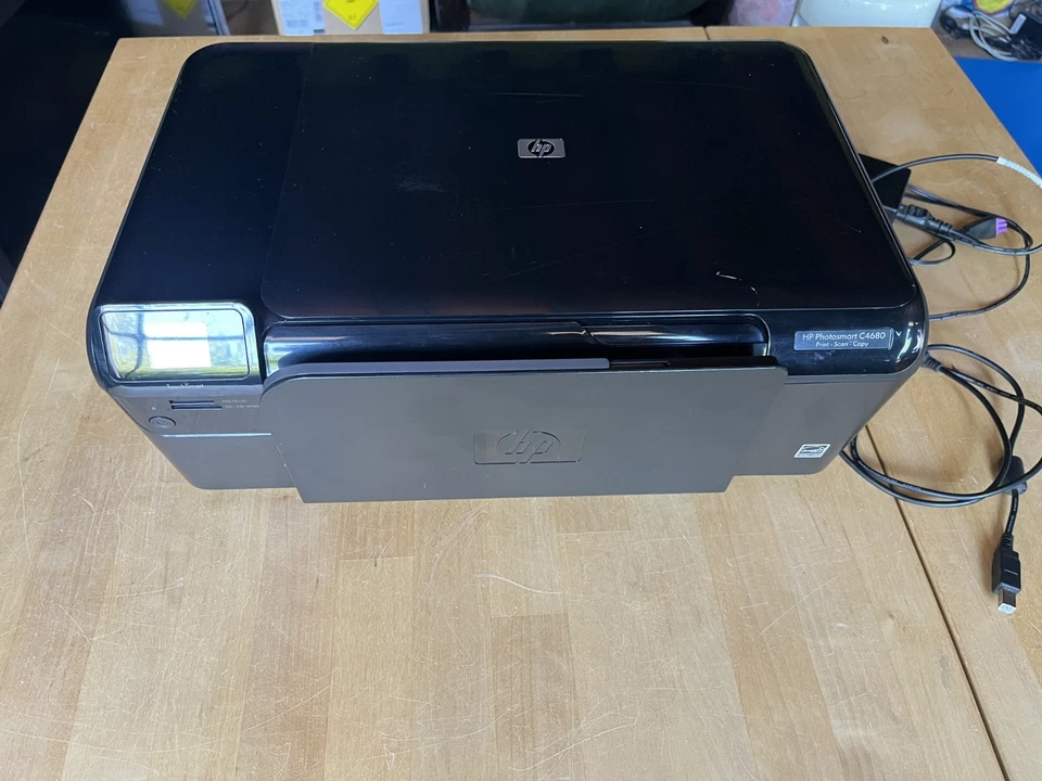 Imprimante HP C4680 avec cartouche d’encre, alimentation et câble USB - Photo 4/4