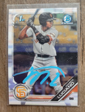Marco Luciano Signed 2020 Bowman Chrome Prospects Baseball Card #BCP-82 Giants