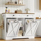 HOOBRO Double Tilt Out Laundry Hamper Cabinet 41.7" Hidden Laundry Cabinet