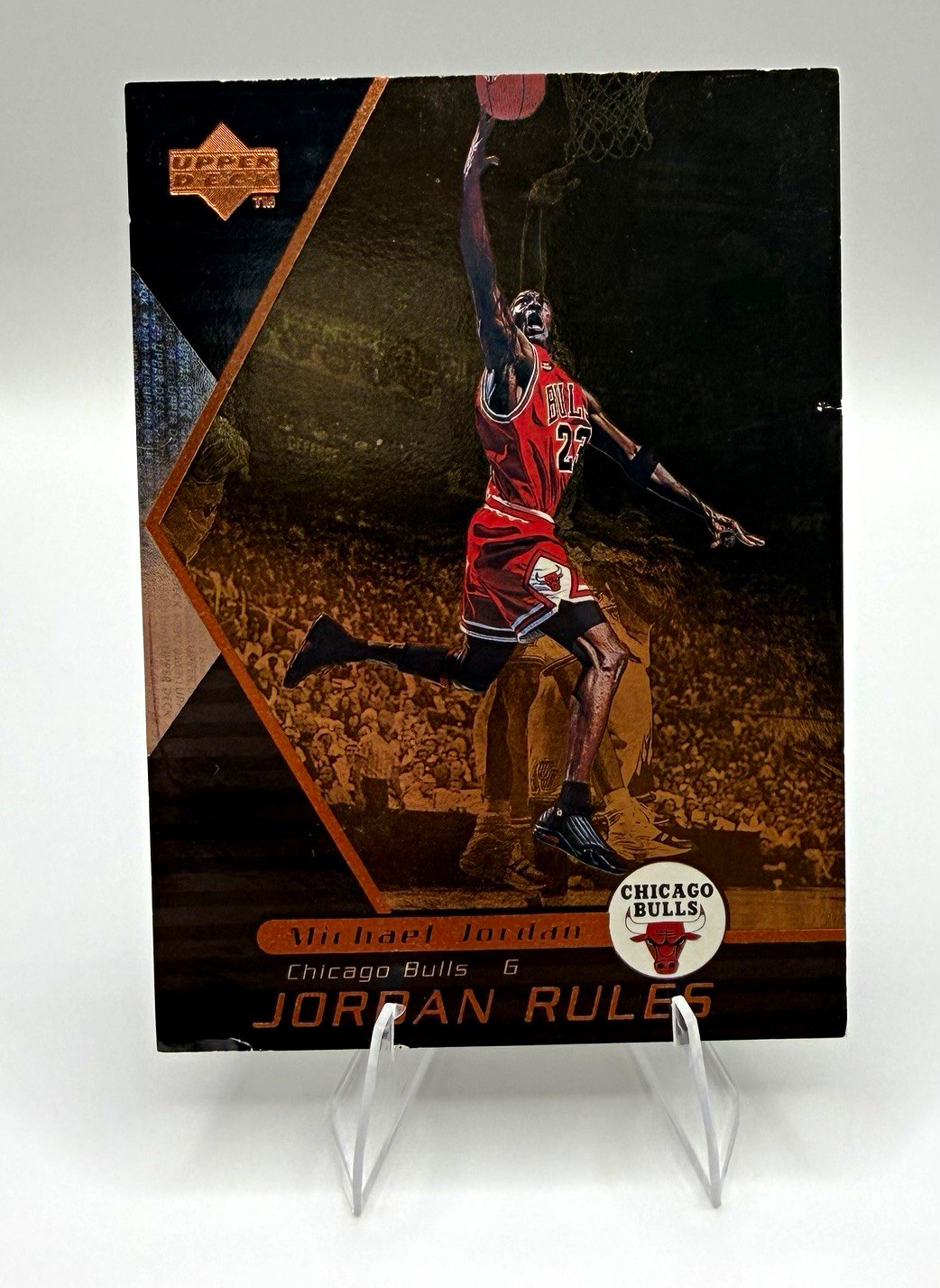 Upper Deck 1998-99 Ovation Jordan Rules Insert Michael Jordan Bulls #J1