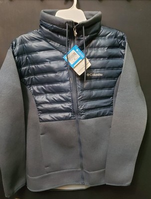 COLUMBIA WOMENS PEAK DISTRICT HYBRID BLUE JACKET MEDIUM NEW W/TAGS