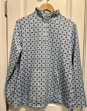Fairway & Greene F&G Ladies 1/4 Zip Pullover Blue Polyester Womens XL