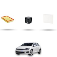Hoffcar Wartungsset - 3 Filter FüR VW Golf VII (5G1/BA5) 1.5 TSI 96 Kw Ab 2017