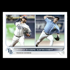Phoenix Sanders / Dusten Knight #US172 2022 Topps Update Tampa Bay Rays Baseball