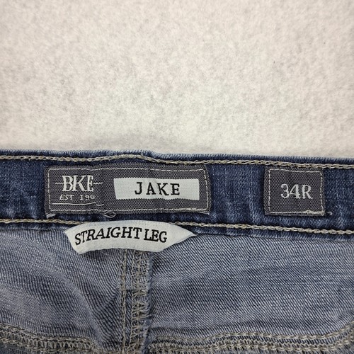 Buckle BKE Jake Straight Leg Denim Jeans Mens Size 34R (33x31.5) Medium Wash - Picture 5 of 16