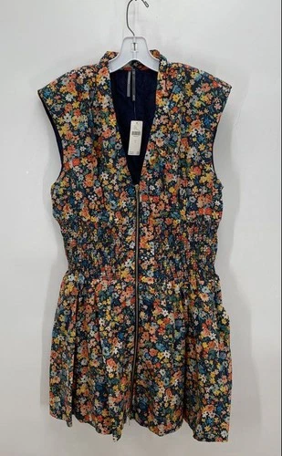 Anthropologie Women's Maeve The Tommie Cap Sleeve Multicolor Dress - Size L NWT