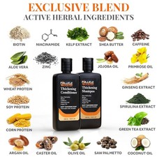 Biotin Hair Growth Shampoo and Conditioner Set for Men and Women - Thickening Tr
