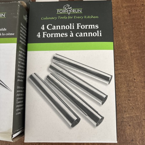 LOT of Fox Run 4 Cannoli Forms & 6 Cream Horn Molds Stainless NEW - Picture 2 of 9