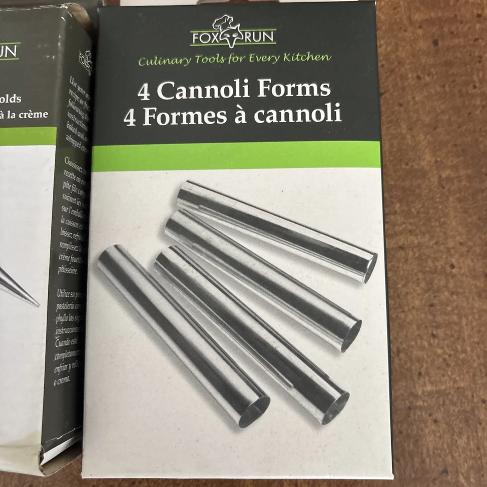 LOT of  Fox Run 4 Cannoli Forms & 6 Cream Horn Molds Stainless NEW - Image 2 of 4