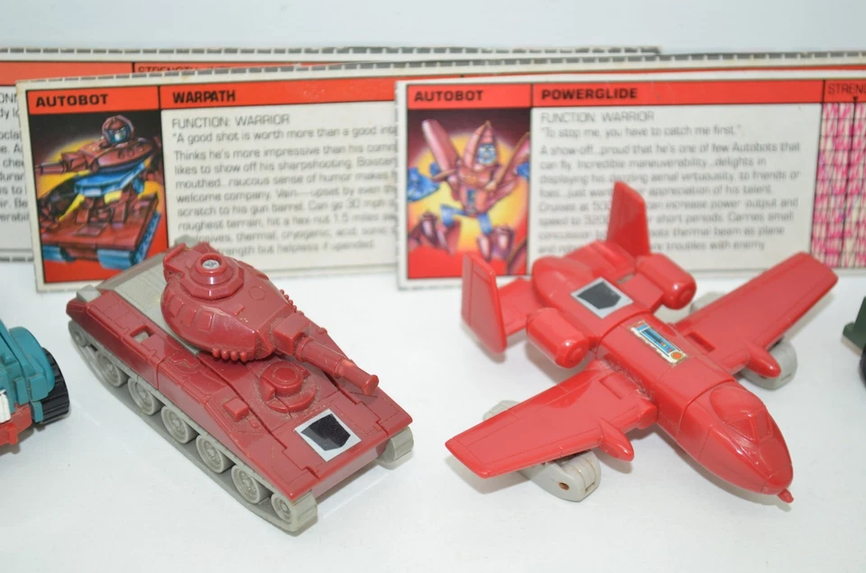 Transformers Vintage G1 Warpath Beachcomber Huffer Powerglide Action Figures Lot - Image 3 of 4