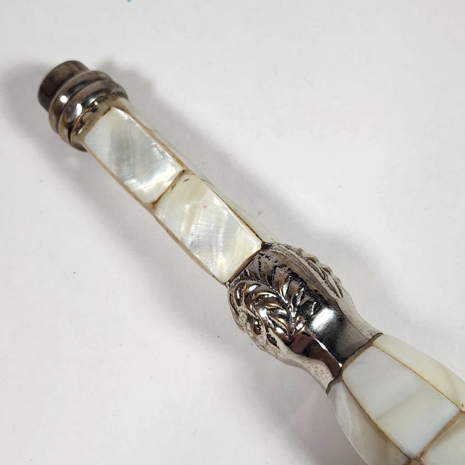 Sombrilla victoriana antigua vintage paraguas bastón mango mango fregona Foto 2 de 4